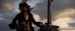 Jack Sparrow Johnny Depp Pirate Salute GIF | GIFDB.com