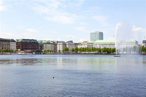 Alster lake, Hamburg stock photo. Image of travel, sightseeing - 72738372