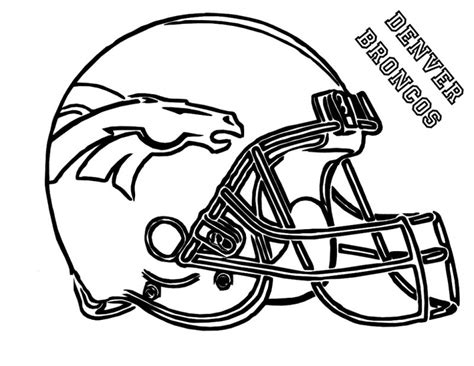 Denver Broncos Coloring Pages Football Free Usage | K5 Worksheets