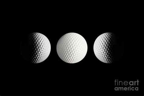 Golf balls, moon phases Digital Art by Delphimages Photo Creations ...