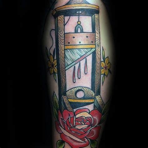 50 Guillotine Tattoo Designs For Men – Beheaded Ink Ideas