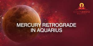 Impact of Mercury Retrograde in Aquarius for all Zodiac Signs