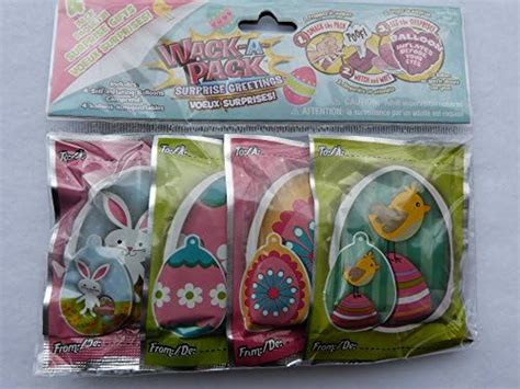 Easter Egg Wack-a-pack Balloon Surprise! 2 Pack of 4 Self-inflating Foil Balloons- Various ...