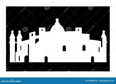 Bologna, Emilia-Romagna, Italy. Black & White City Logo. Generative AI. Stock Illustration ...