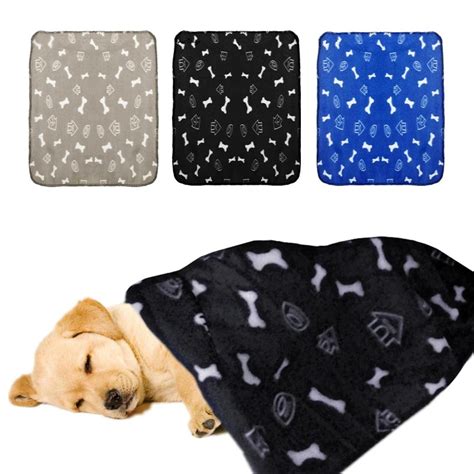 Pet Bed Blankets For Dogs 1 PC Pet Dog Cat Blanket Soft Warm Fleece Mat ...