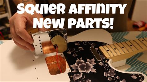 Squier Affinity Telecaster mods - YouTube