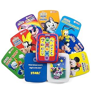 Mickey Mouse Clubhouse Electronic Story Me Reader Jr & 8 Book Library Gift Kids