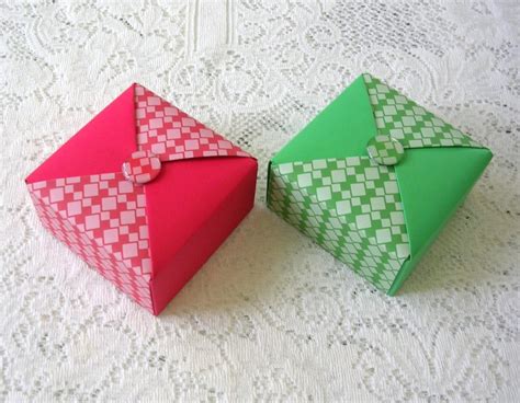 Origami Christmas Gift Box Tutorial Make Your Own Boxes | Etsy