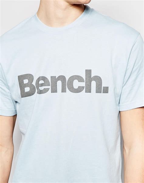 Bench Logo T-shirt in Blue for Men | Lyst