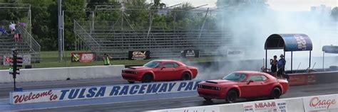 Dodge Demon Drag Races Dodge Demon, All Hell Breaks Loose - autoevolution