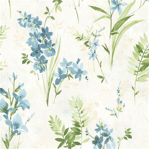 Henrietta Blue Watercolor Floral | 2605-21630