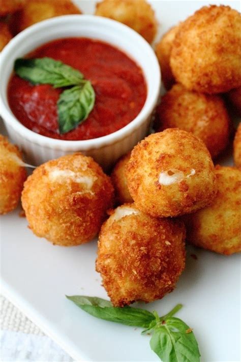 Cheese balls + marinara sauce | Recipes, Food, Yummy food