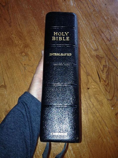 Vintage Cambridge INTERLEAVED KJV Bible ; English Hand Grained Morocco ...