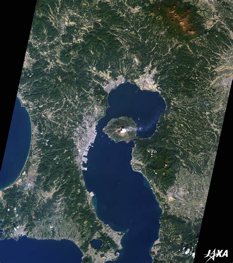 Sakurajima and Kagoshima, Japan | 2011 | JAXA Earth Observation Research Center (EORC)