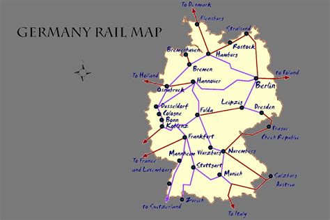 Germany Rail Map and Transportation Guide