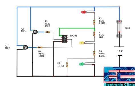 LM358 IC Pin Configuration, Working, LM358 Circuit Examples