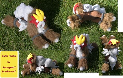 Entei Plushie by racingwolf on DeviantArt