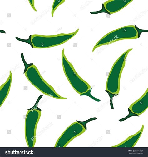 Seamless Chili Pepper Wallpaper On White Stock Illustration 133603967 | Shutterstock