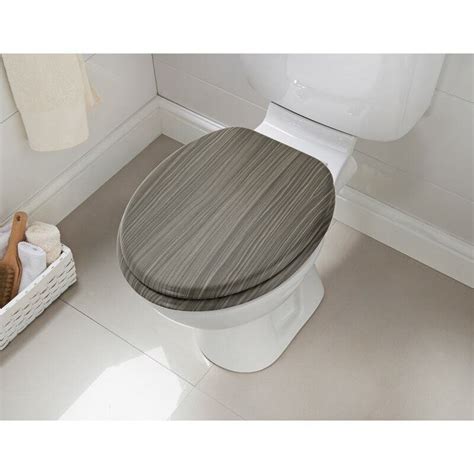 Addis Grey Wood Effect Toilet Seat – Dylex