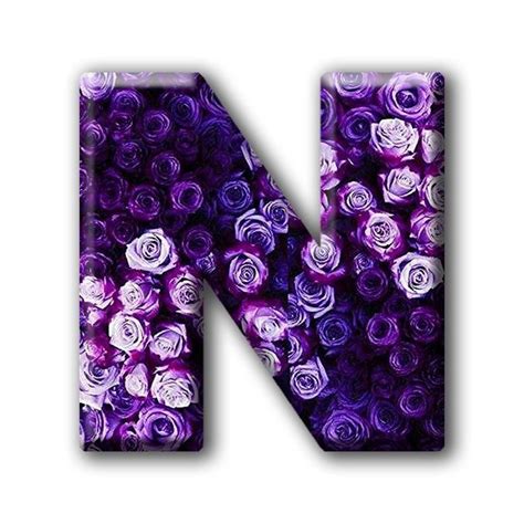 Buchstabe - Letter N | Letters and numbers, Color, Purple