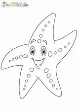 Starfish Coloring Pages sketch template
