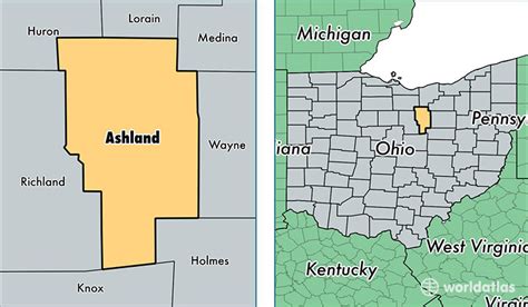 Ashland County, Ohio / Map of Ashland County, OH / Where is Ashland County?