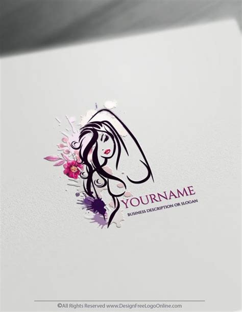 Create a Beauty Logo For Free Using Sexy Woman Logo Design