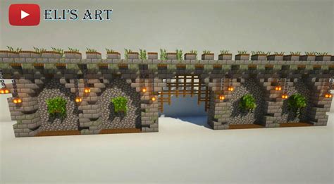 Minecraft Stone Wall Design Idea : r/Minecraftbuilds