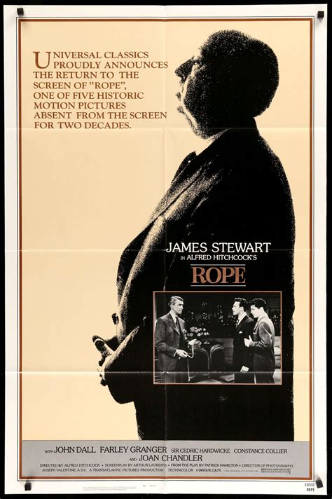 Rope (1948) Original R83 One-Sheet Movie Poster - 27" x 41" - Original ...