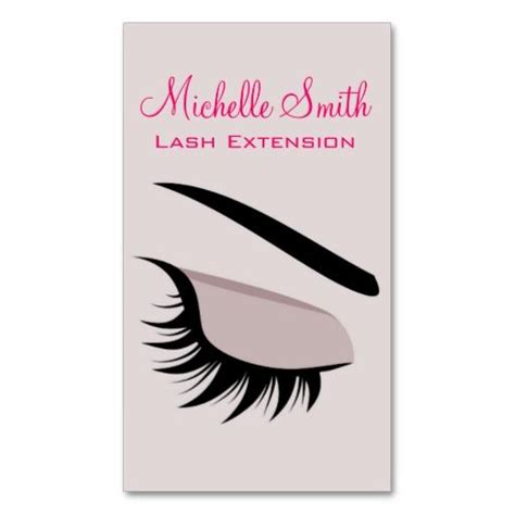 Eye with long lashes Lash Extension business card Business Card ...