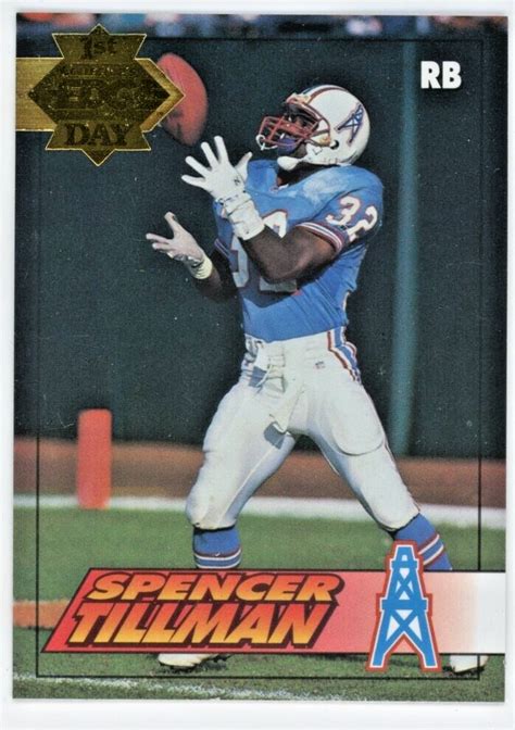 Spencer Tillman 1994 Collector's Edge Gold 1st Day 79 Houston Oilers | eBay