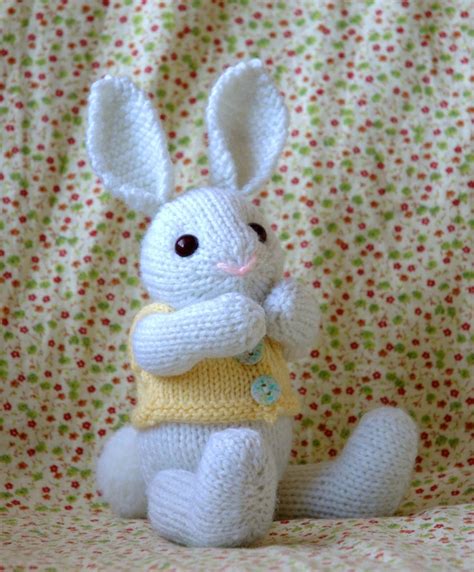 Knitting Pattern Easter Bunny PDF File by fuzzymitten on Etsy