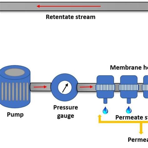 Schematic diagram of cross-flow filtration cell | Download Scientific Diagram