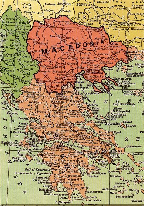 Map of Historical Ethnic Macedonia