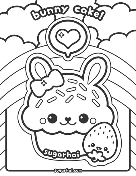 Free Cute Kawaii Food Coloring Pages, Download Free Cute Kawaii Food ...