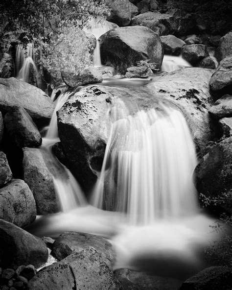 Gerald Berghammer - Stony Mountain Stream, California, USA, black and white photography ...