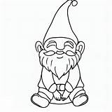 Sitting Gnome coloring page  Download Print Or Color Online For Free sketch template