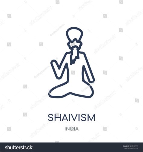 Shaivism Icon Shaivism Linear Symbol Design Stock Vector (Royalty Free ...