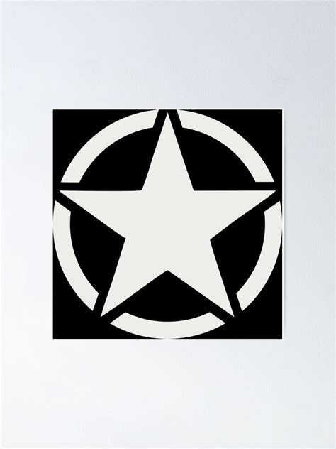 "WW2 US Army Logo (weißer Stern im Kreis)" Poster von FAawRay | Redbubble