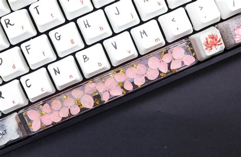 Cherry Blossom Keycap Pink Keycap Dry Flower Backlit - Etsy