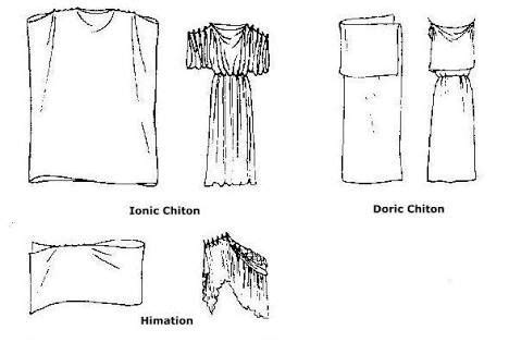 Image result for ionic chiton vs doric chiton | Greek dress, Greek clothing, Roman costume