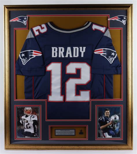 Tom Brady 33x37 Custom Framed Jersey Display with Super Bowl Champion ...