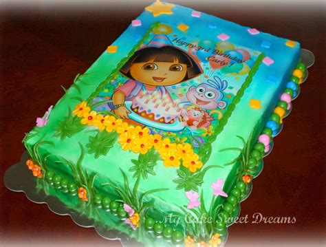 Dora Birthday Cake - CakeCentral.com