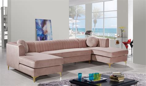 Graham Pink Sectional Sofa | Sectional sofa, Furniture, Modern sectional