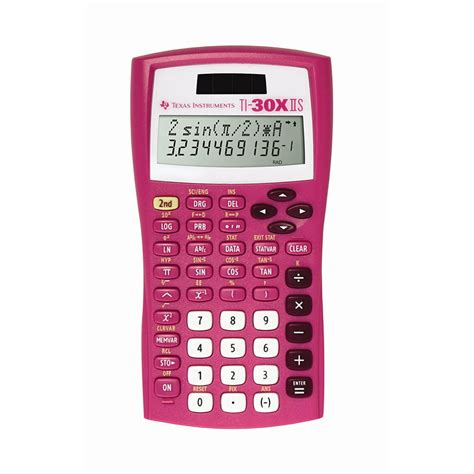 Texas Instruments TI-30X IIS Scientific Calculator, Pink - Walmart.com ...