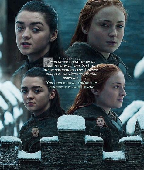 Sansa and Arya season 7