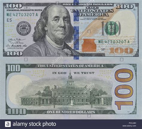 Download this stock image: Image of the new one hundred dollar bill ...