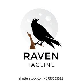 Raven Vector Logo Template Design Stock Vector (Royalty Free) 1955233822 | Shutterstock