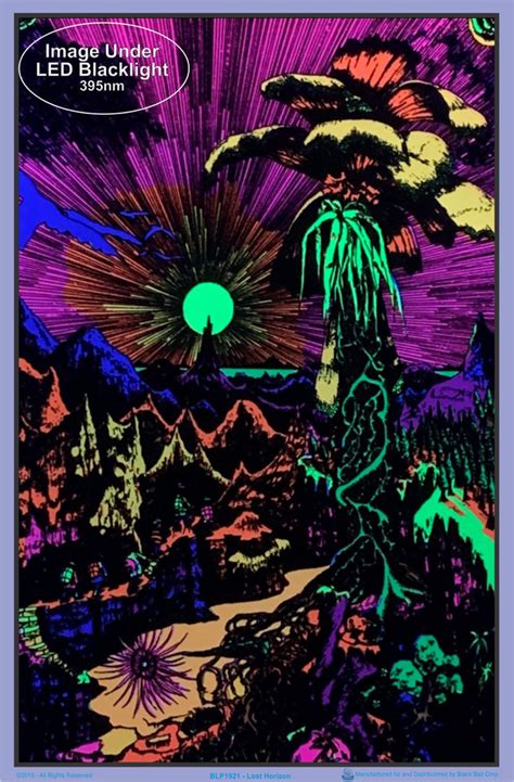 Lost Horizon Flocked Blacklight Poster Print - Blacklight.com