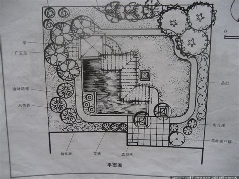 庭院设计平面图,内庭院平面图,大庭院平面图_大山谷图库